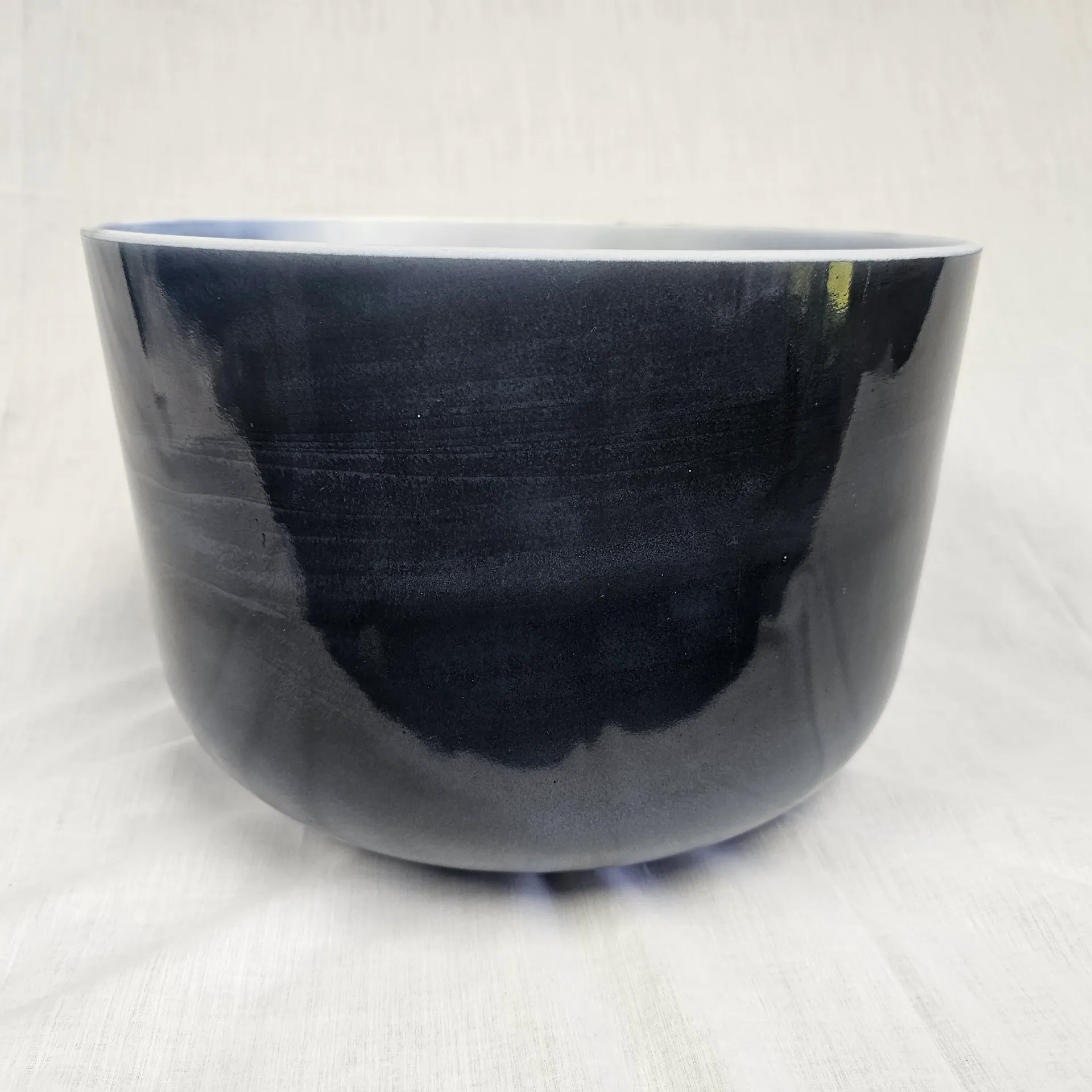 [4784] [#4784] 12" Dumortierite Infused Quartz Crystal Singing Bowl | 3F#+9 | 186Hz