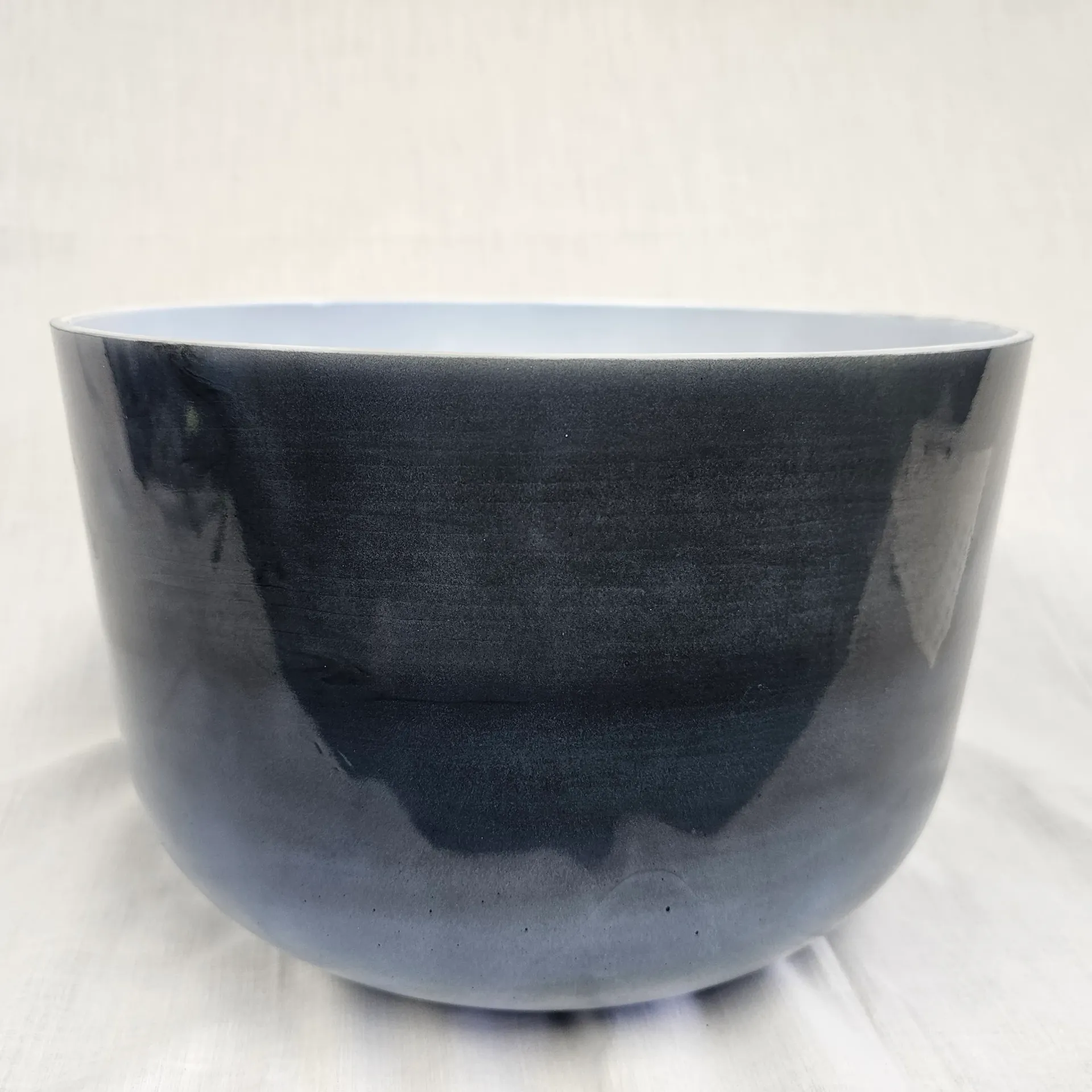 [#4789] 12" Dumortierite Infused Quartz Crystal Singing Bowl | 3G-43 | 191Hz