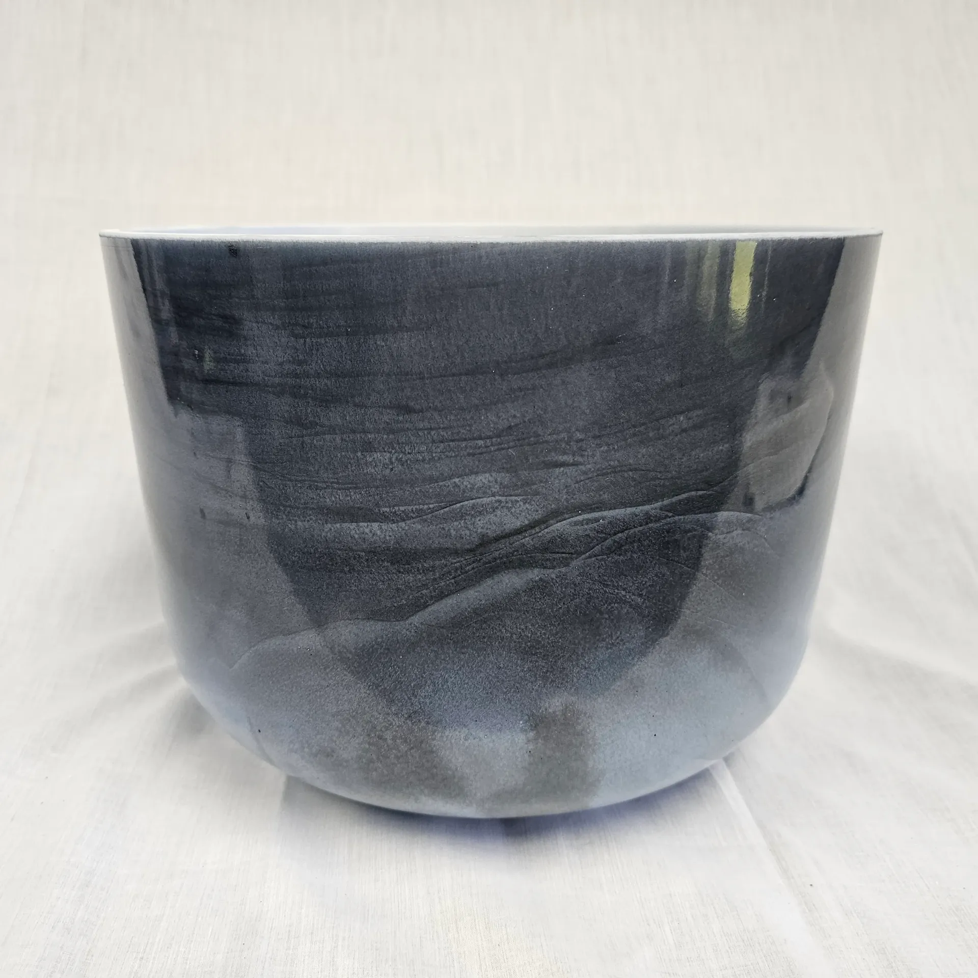 [#4788] 12" Dumortierite Infused Quartz Crystal Singing Bowl | 3C#+29 | 140Hz