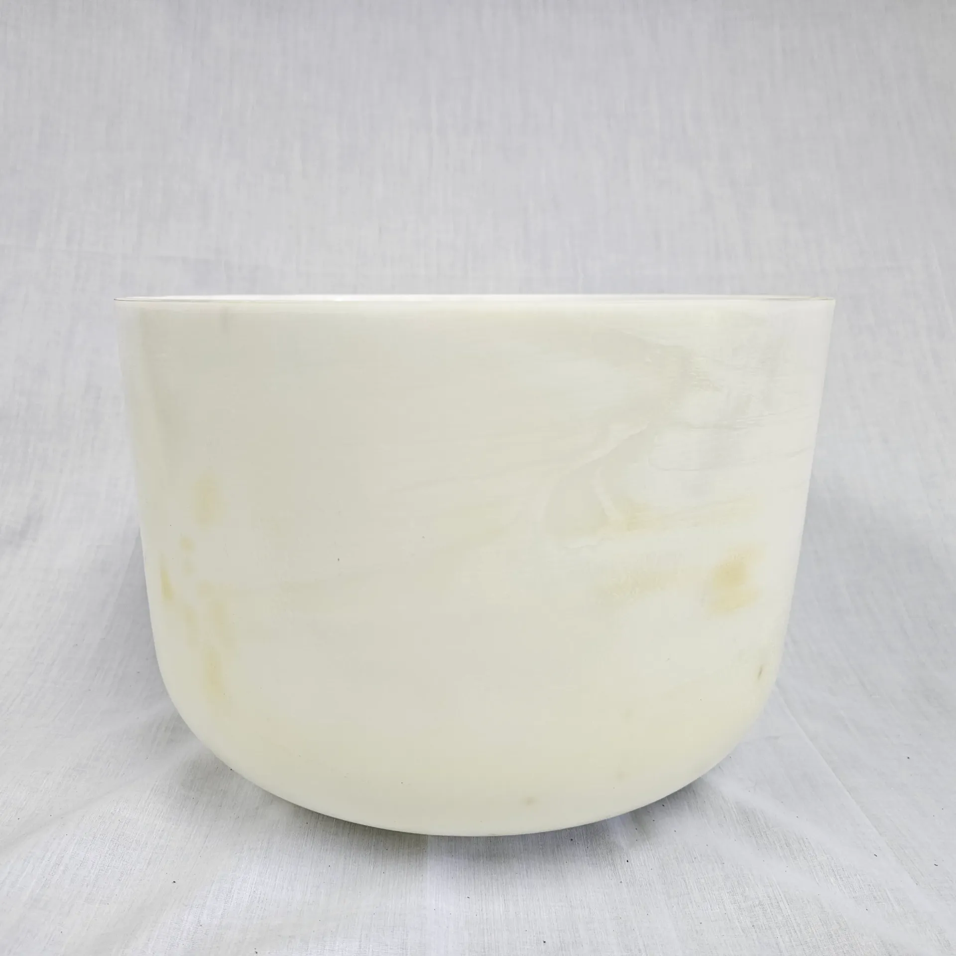 [#4800] 12" Calcium Infused Quartz Crystal Singing Bowl | 3F#-22 | 182 Hz