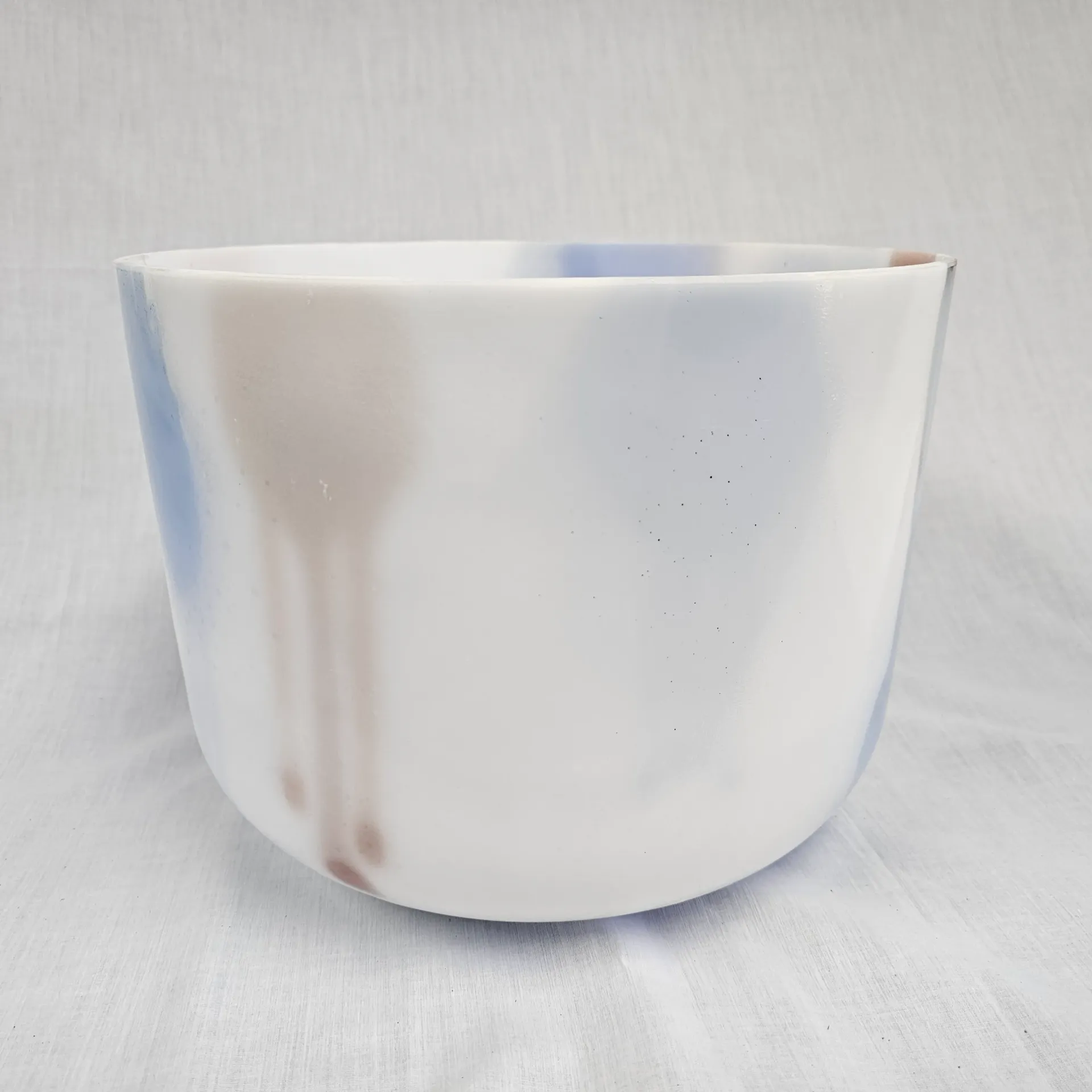 [#4803] Lepidolite Infused Quartz Crystal Singing Bowl | 12" | 3F -17 | 172 Hz