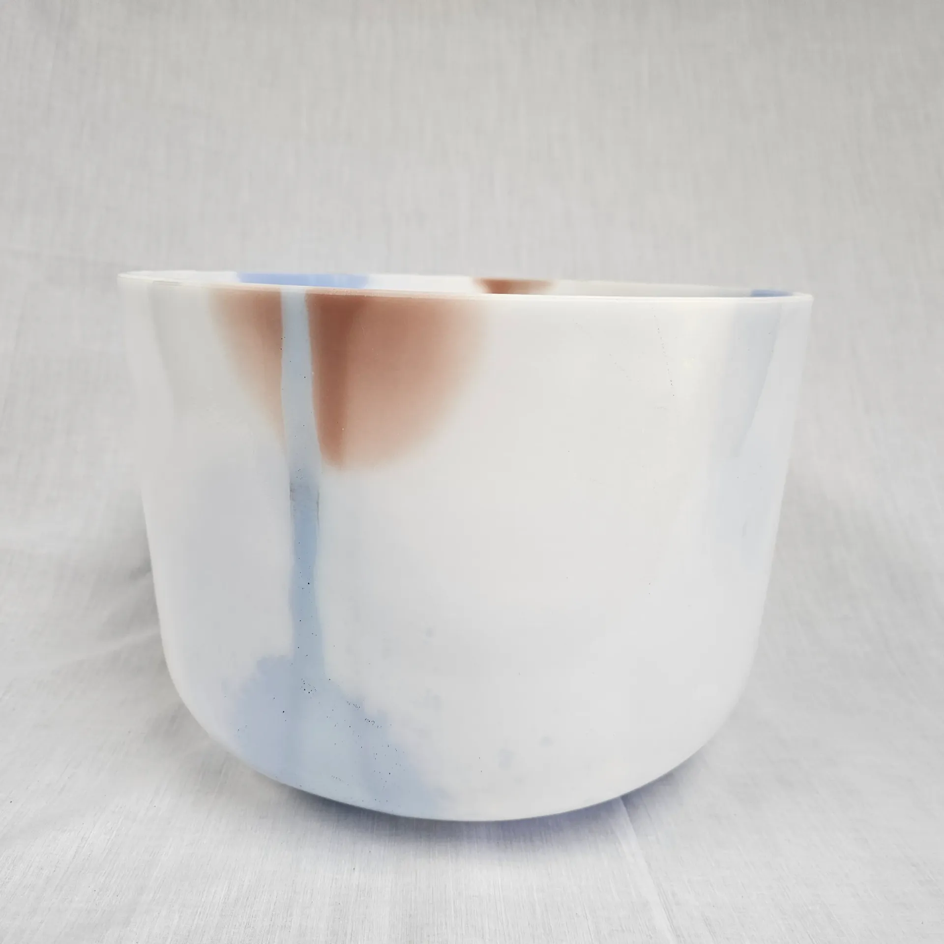 [#4810] Lepidolite Infused Quartz Crystal Singing Bowl | 12" | 3D+39 | 150 Hz