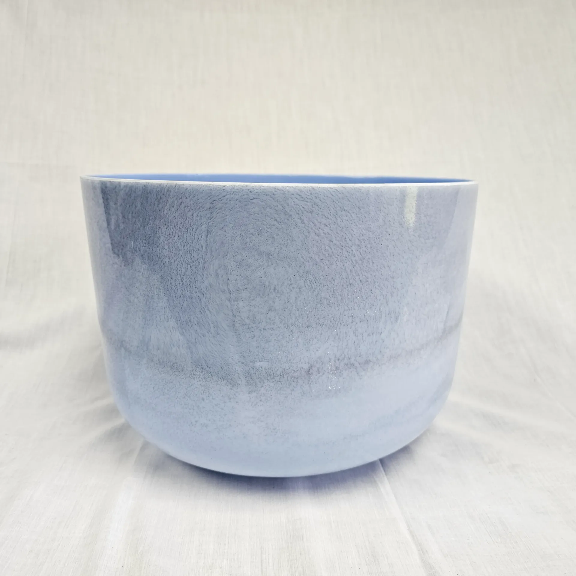 [#4824] Blue Topaz Infused Quartz Crystal Singing Bowl | 12" | 3F-3 | 174 Hz