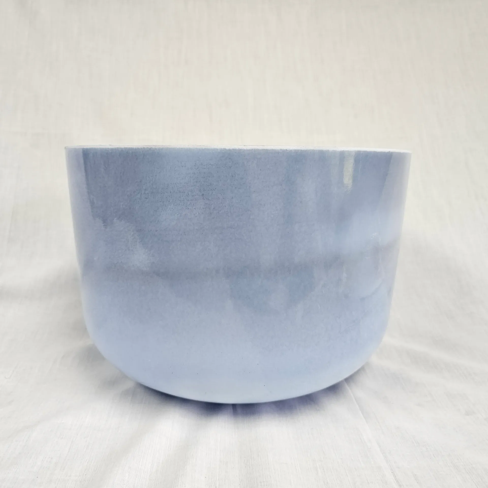 [#4826] 12" Blue Topaz Infused Quartz Crystal Singing Bowl | 3F-5 | 174 Hz