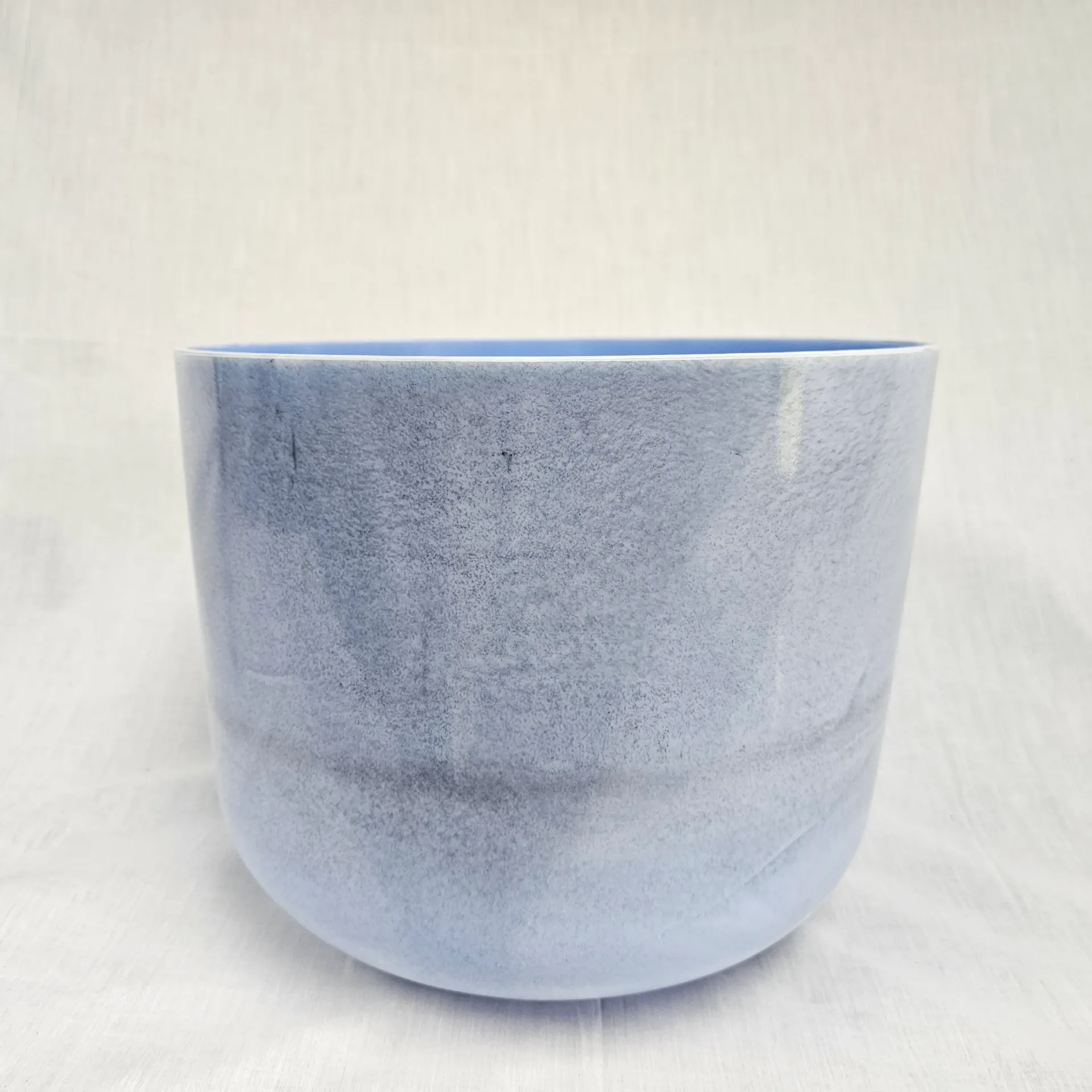 [#4831] 12" Blue Topaz Infused Quartz Crystal Singing Bowl | 3F+33 | 178 Hz