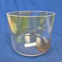 [#4838] 8" Citrus Burst Infused Quartz Crystal Singing Bowl | 4E0 | 329 Hz