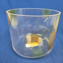 [#4842] Citrus Burst Infused Quartz Crystal Singing Bowl | 8" | 4D#+38 | 318 Hz