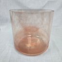 [#4847] 8" Peach Garnet Infused Quartz Crystal Singing Bowl | 4C+24 | 265 Hz