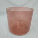 [#4849] 8" Peach Garnet Infused Quartz Crystal Singing Bowl | 4D+36 | 300 Hz