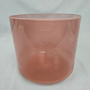[#4852] 8" Peach Garnet Infused Quartz Crystal Singing Bowl | 4D#+5 | 312 Hz