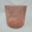 [#4855] Peach Garnet Infused Quartz Crystal Singing Bowl | 8" | 4D-38 | 287 Hz
