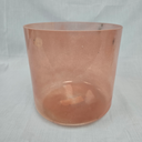 [#4856] Peach Garnet Infused Quartz Crystal Singing Bowl | 8" | 4C+19 | 264 Hz