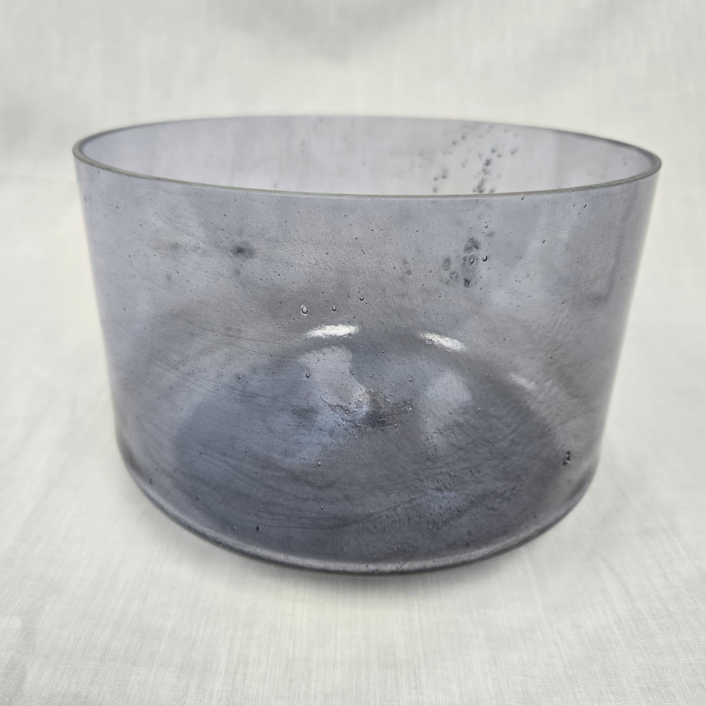 [4859] [#4859] 8" Purpurite Infused Quartz Crystal Singing Bowl | 4D+22 | 297 Hz