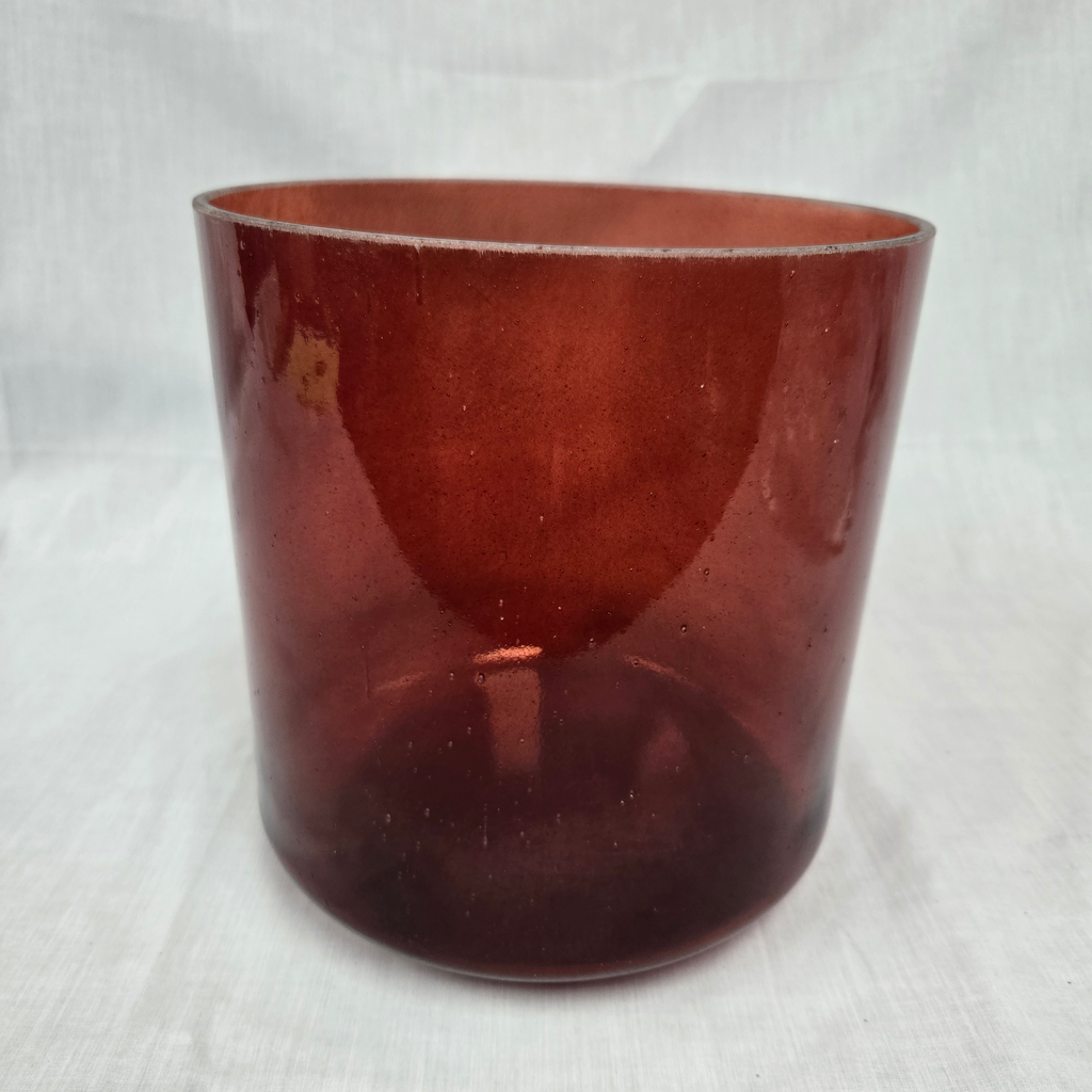 [4860] [#4860] 8" Red Spinel Infused Quartz Crystal Singing Bowl | 4C#+12 | 279 Hz