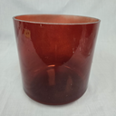 [#4862] 8" Red Spinel Infused Quartz Crystal Singing Bowl | 4C#+6 | 278 Hz