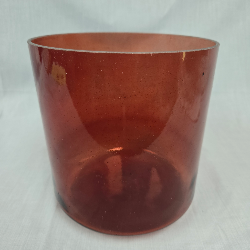 [4865] [#4865] 8" Red Spinel Infused Quartz Crystal Singing Bowl | 3B+33 | 251 Hz