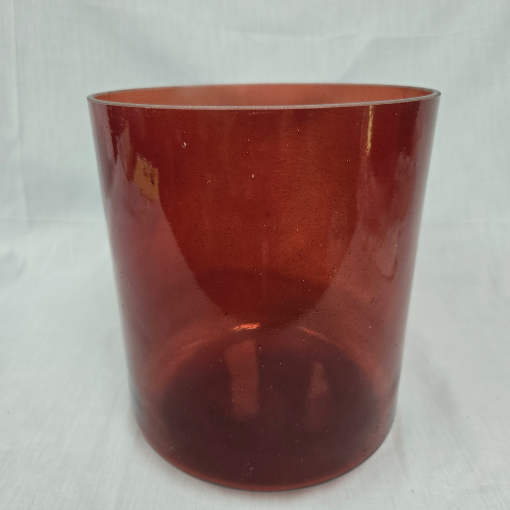 [4866] [#4866] 8" Red Spinel Infused Quartz Crystal Singing Bowl | 4C+2 | 262 Hz
