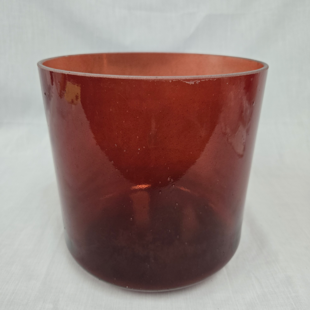 [4868] [#4868] 8" Red Spinel Infused Quartz Crystal Singing Bowl | 4D-30 | 288 Hz