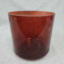 [#4868] 8" Red Spinel Infused Quartz Crystal Singing Bowl | 4D-30 | 288 Hz