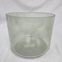 [#4873] 8" Green Amethyst Infused Quartz Crystal Singing Bowl | 4E-14 | 326 Hz