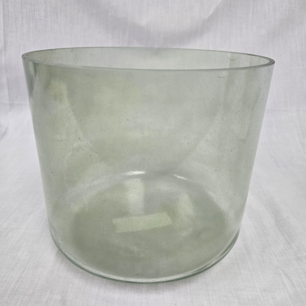 [4874] [#4874] 8" Green Amethyst Infused Quartz Crystal Singing Bowl | 4D+14 | 296 Hz