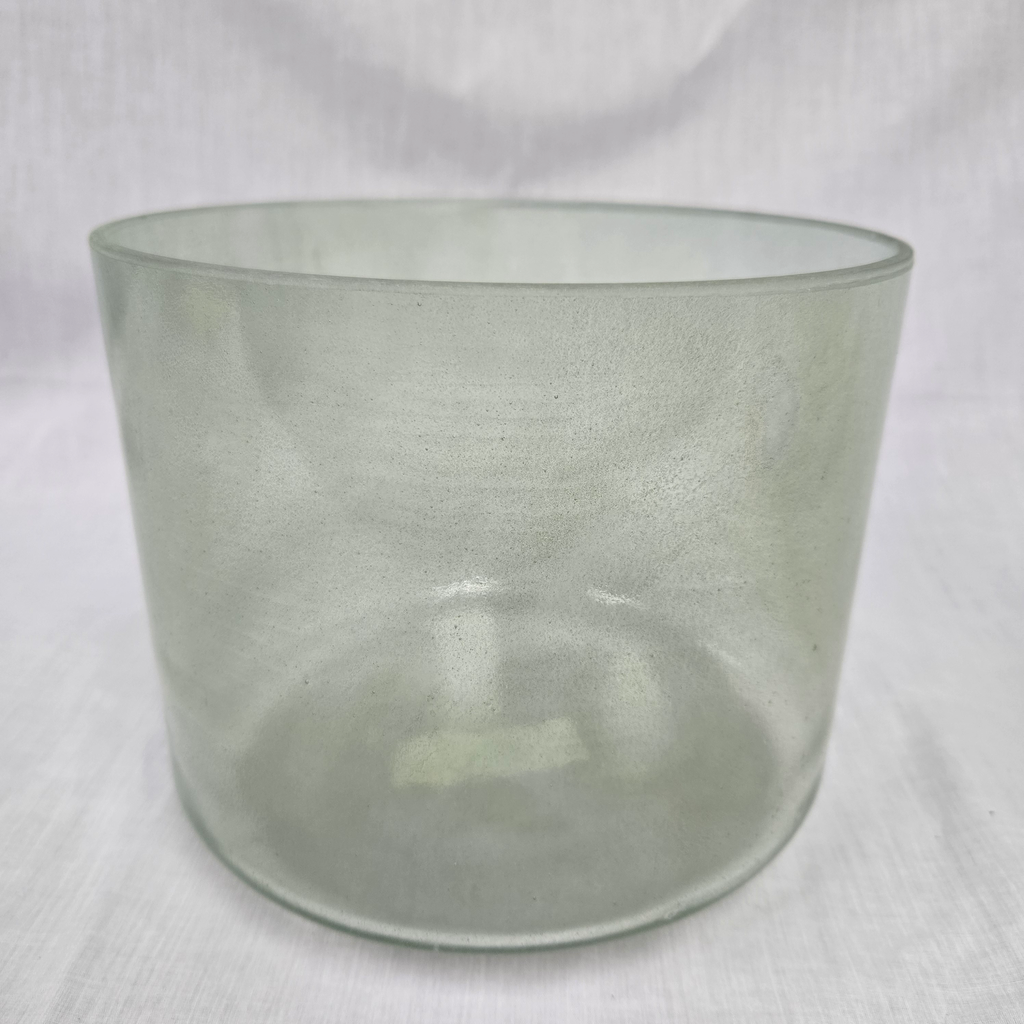 [4878] [#4878] 8" Green Amethyst Infused Quartz Crystal Singing Bowl | 4D+3 | 294 Hz