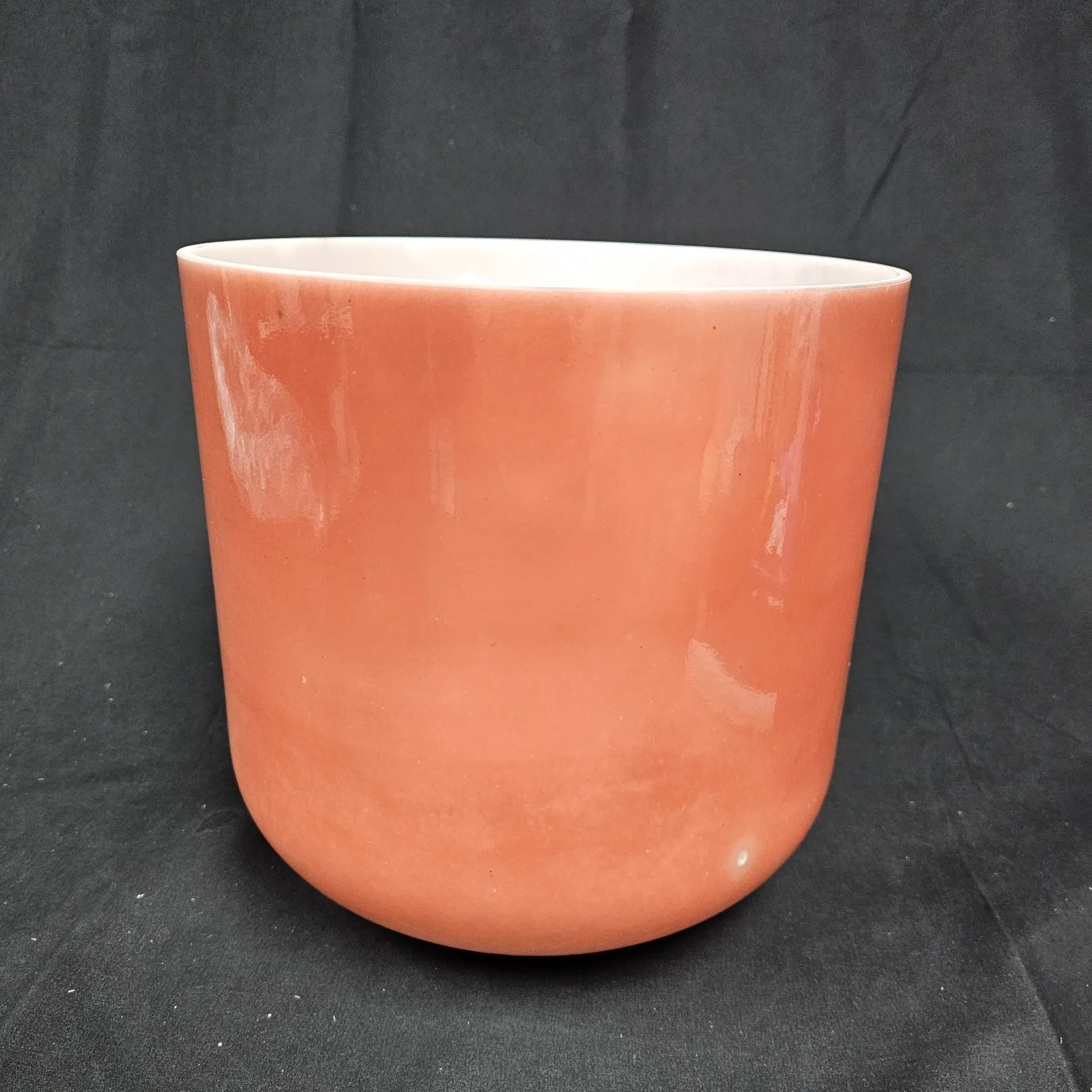 [#4917] 10" Rose Quartz Infused Quartz Crystal Singing Bowl | 3G#0 | 207 Hz