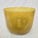 [#4934] 10" Idaho Honey Infused Quartz Crystal Singing Bowl | 4D-44 | 285 Hz