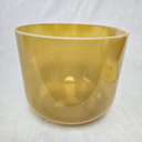 [#4935] 10" Idaho Honey Infused Quartz Crystal Singing Bowl | 4C-24 | 258 Hz