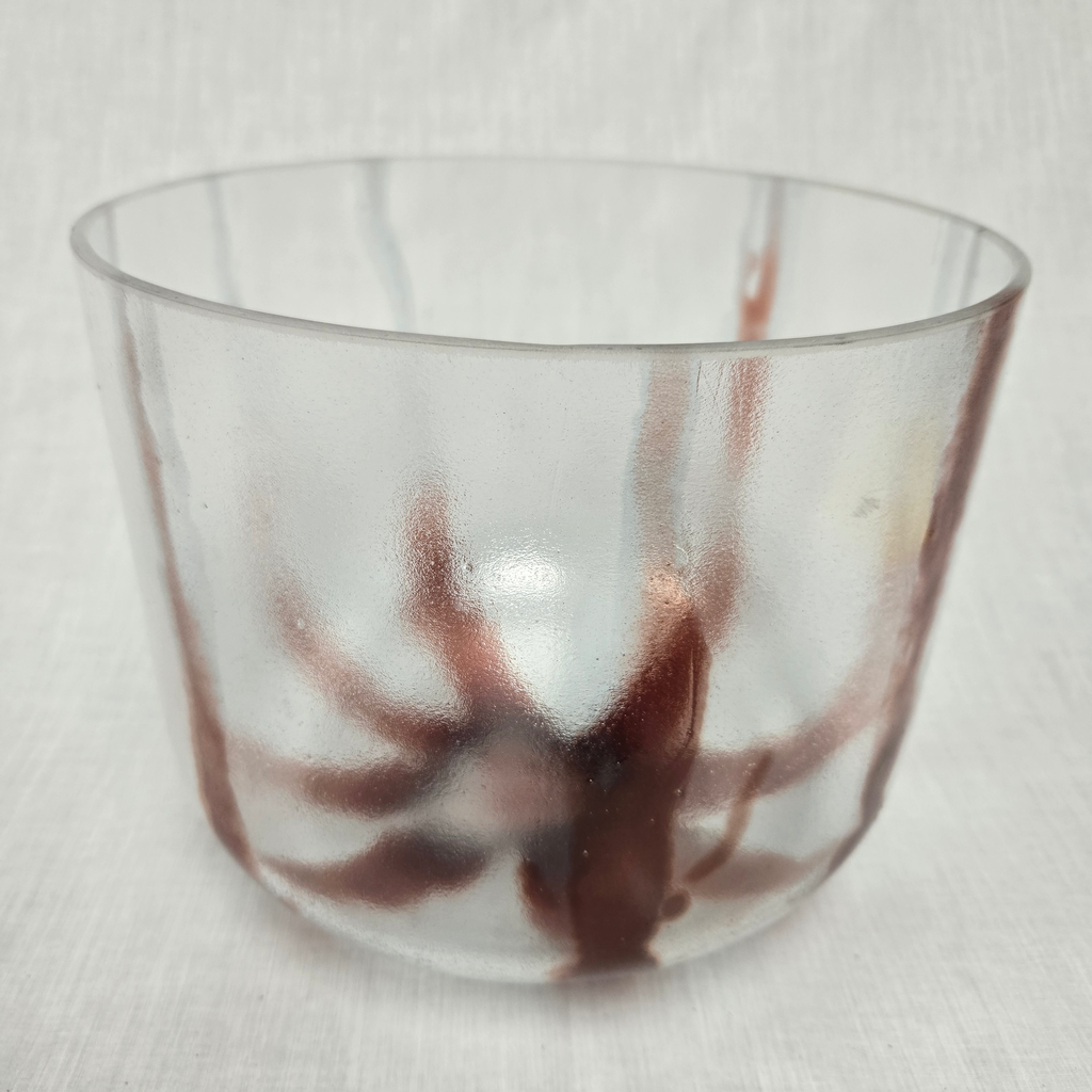 [4949] [#4949] 10" Dragon's Blood Tree Resin Infused Quartz Crystal Singing Bowl | 3A#-21 | 230 Hz