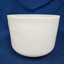 [#4951] 14" Opaque Quartz Crystal Singing Bowl |2B-25 | 121 Hz | Wabi-Sabi