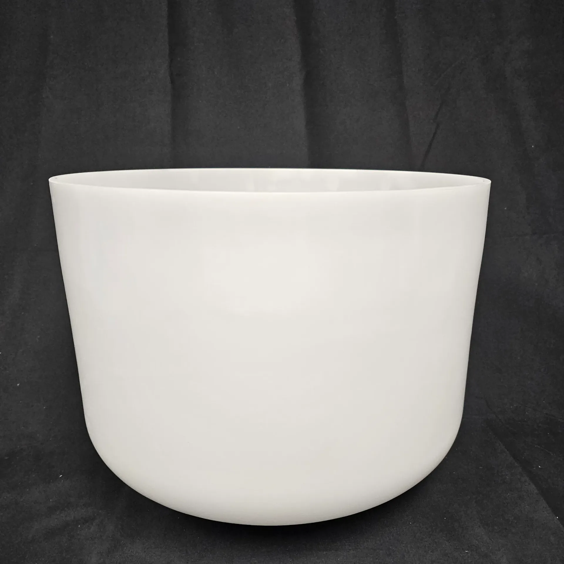[#4955] 14" Opaque Quartz Crystal Singing Bowl |2B+35 | 126 Hz