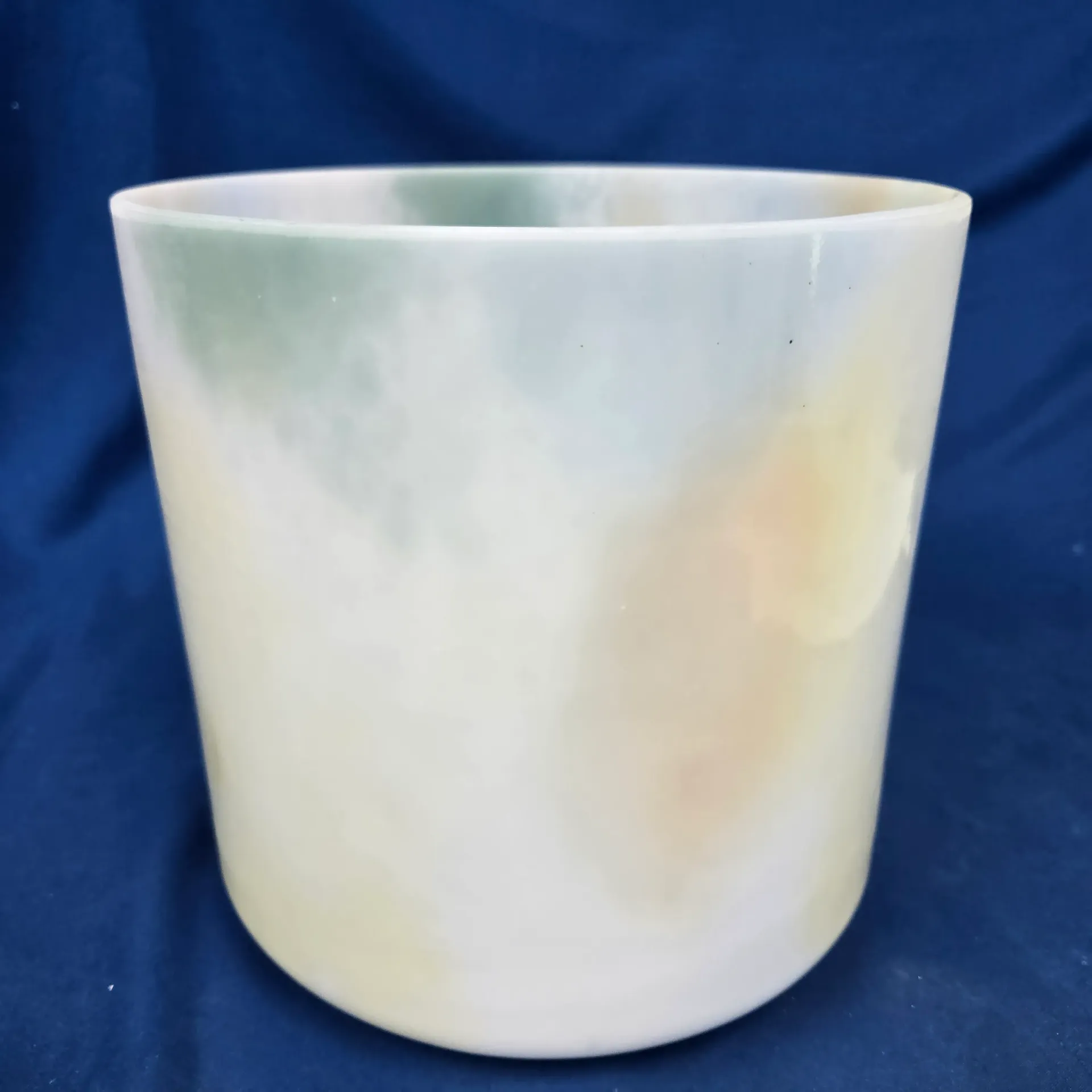 [4963] [#4963] 8" Citrus Burst Infused Quartz Crystal Singing Bowl | 4D#+32 | 317 Hz