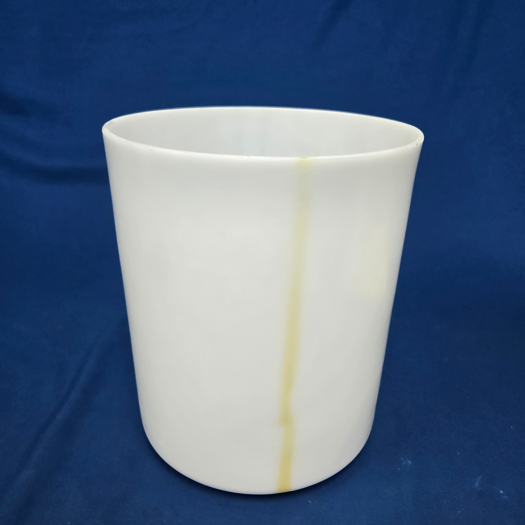 [4973] [#4973] 7" Idaho Honey Infused Quartz Crystal Singing Bowl | 4F-11 | 347 Hz