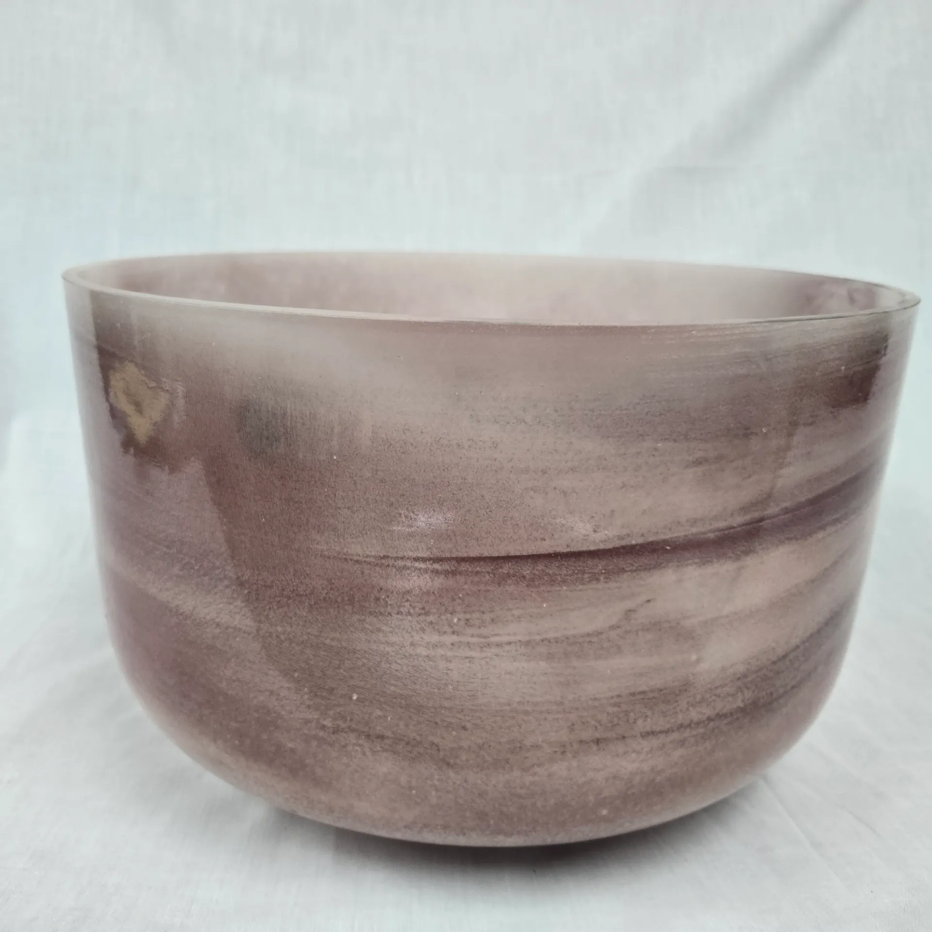 [#5003] 14" Magenta Sapphire Infused Quartz Crystal Singing Bowl | 3E -20 | 162 Hz