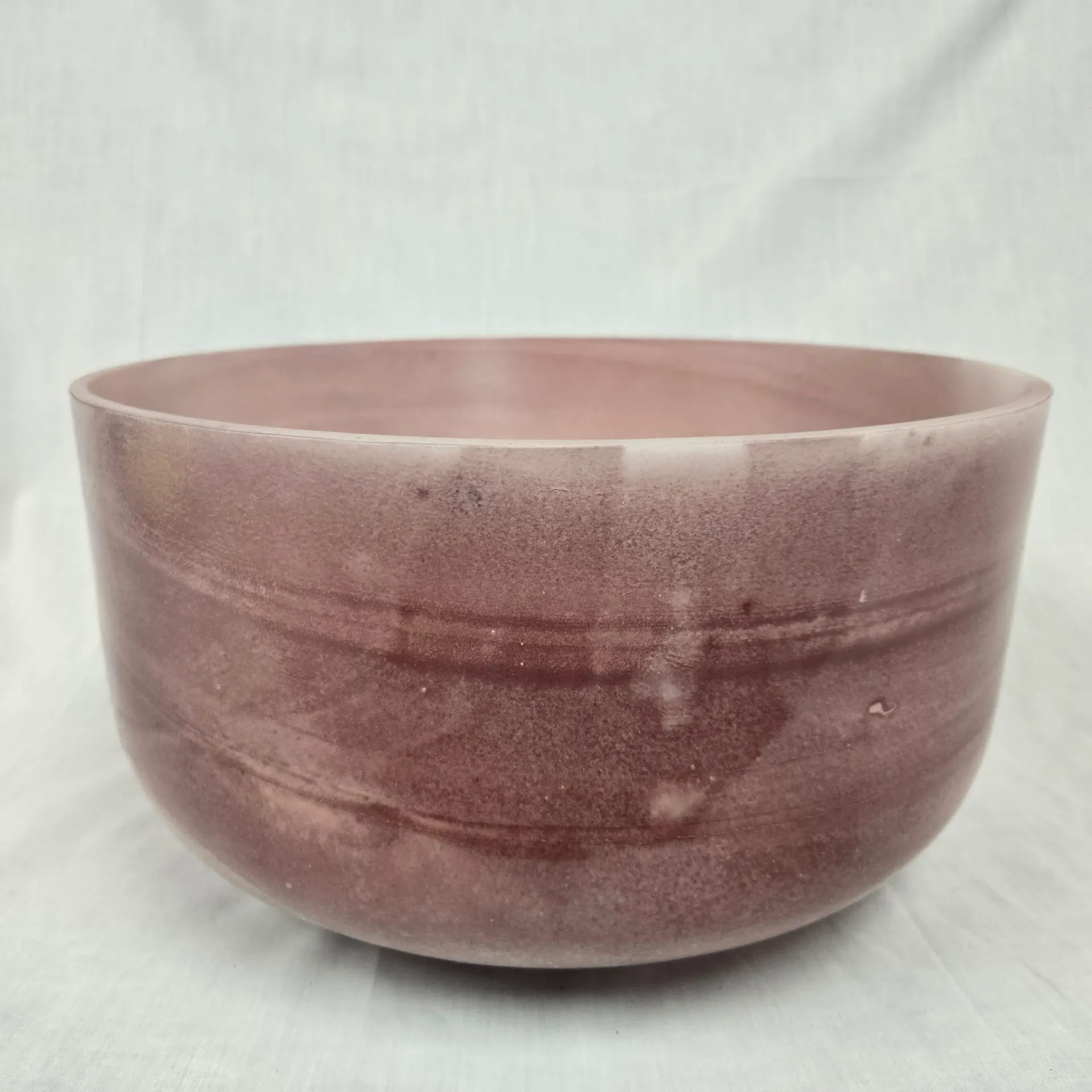 [#5004] 14" Magenta Sapphire Infused Quartz Crystal Singing Bowl | 3G-24 | 193 Hz