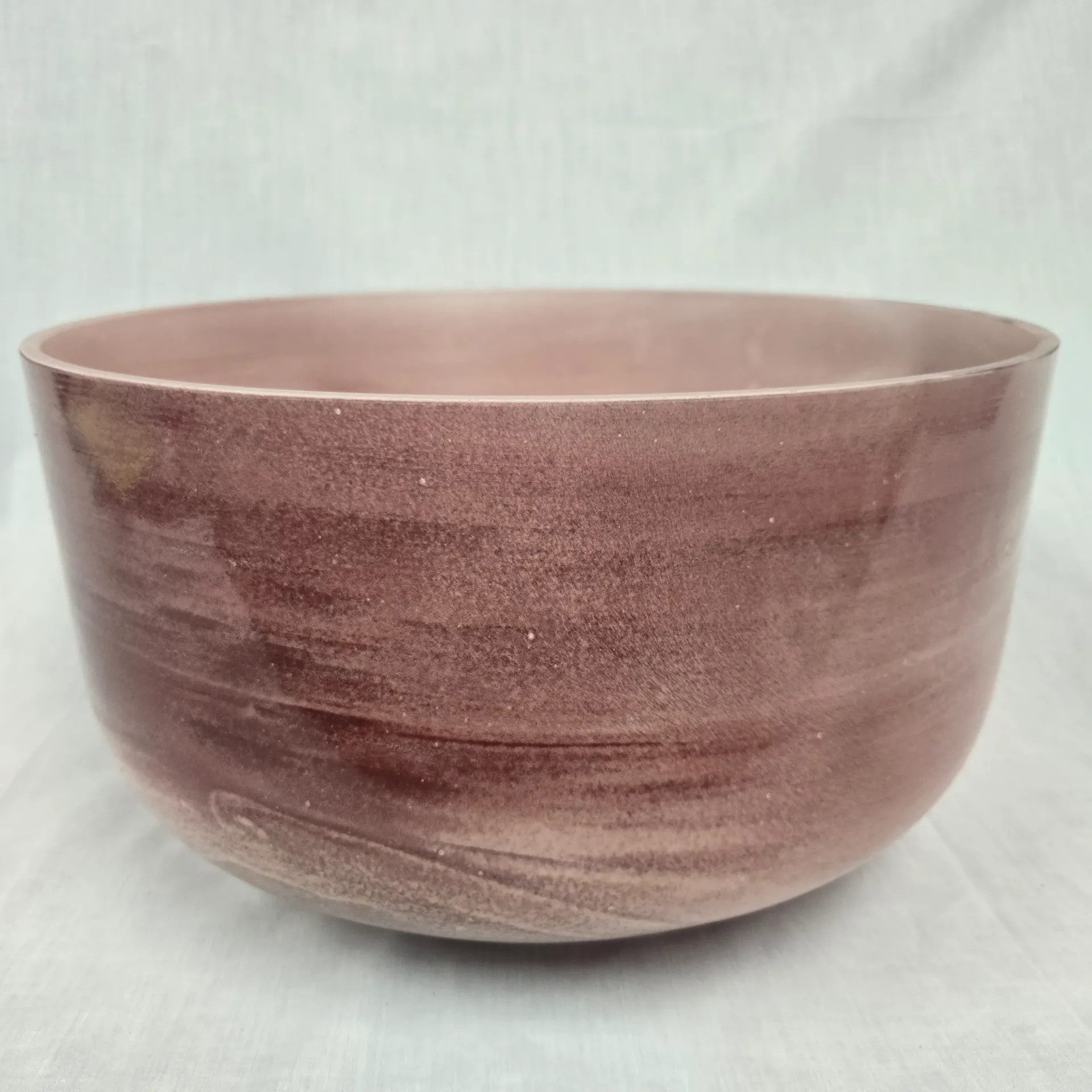 [5005] [#5005] 14" Magenta Sapphire Infused Quartz Crystal Singing Bowl | 3G+2 | 196 Hz