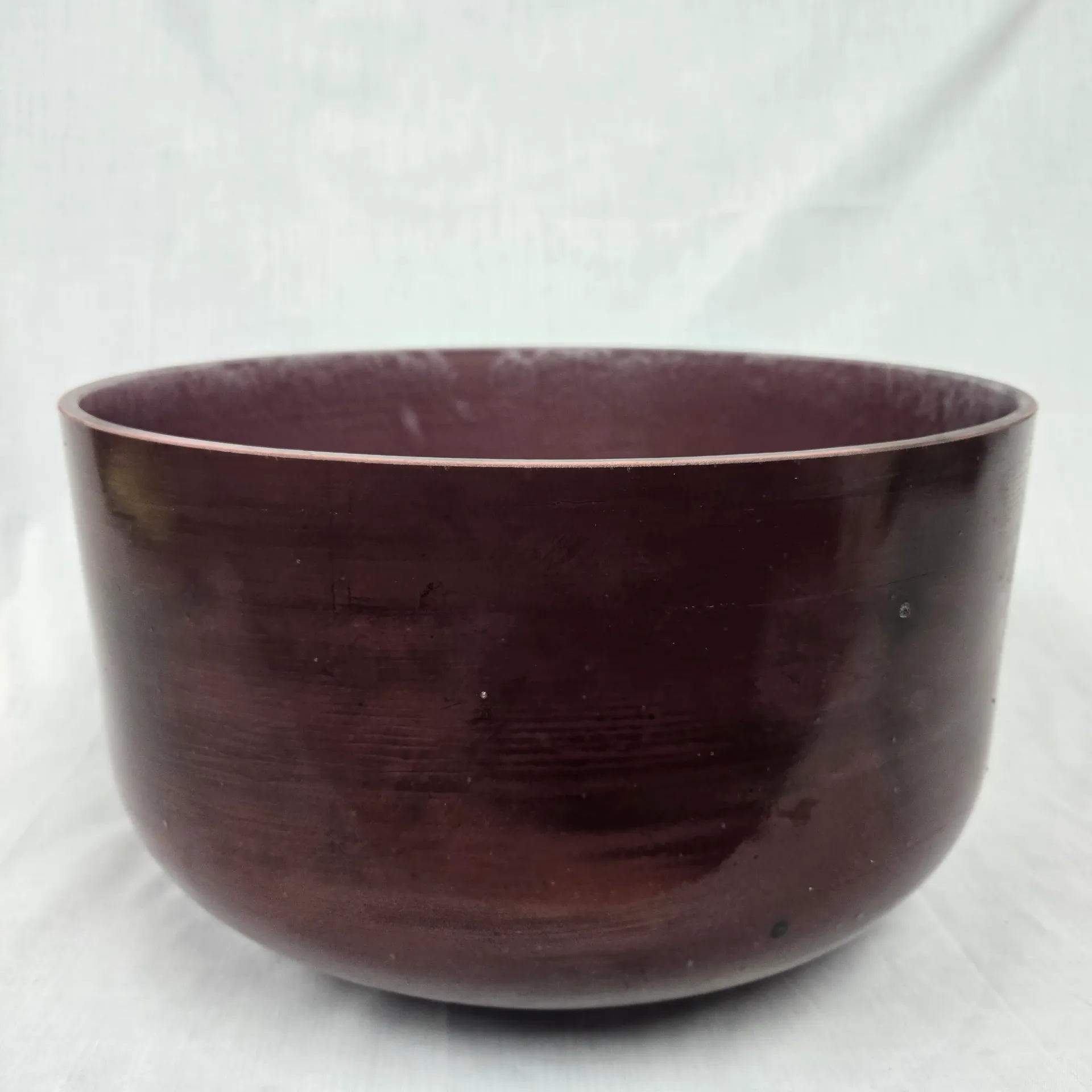 [#5012] 14" Purpurite Infused Quartz Crystal Singing Bowl | 3A-47 | 214 Hz