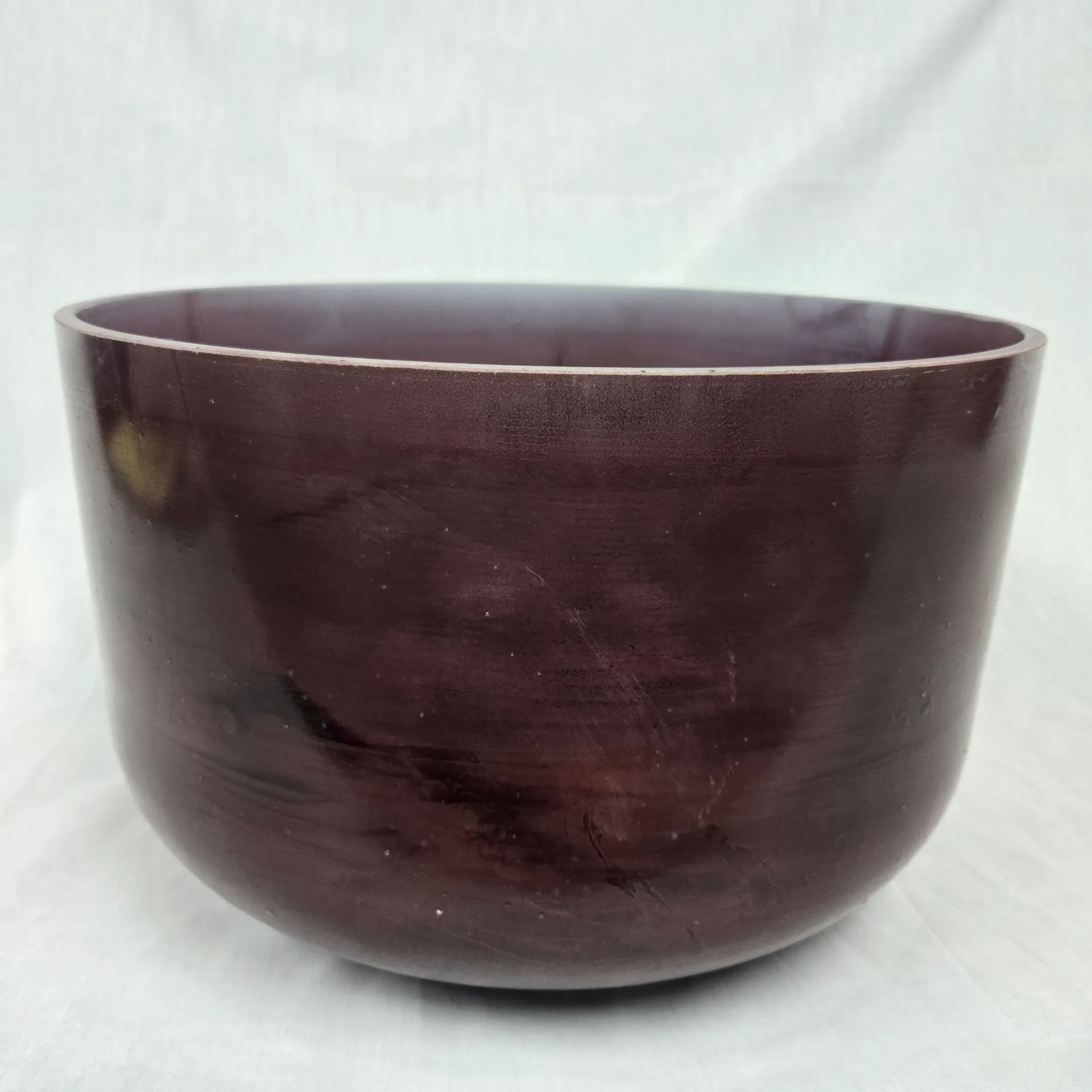 [#5013] 14" Purpurite Infused Quartz Crystal Singing Bowl | 3G#+12 | 209 Hz