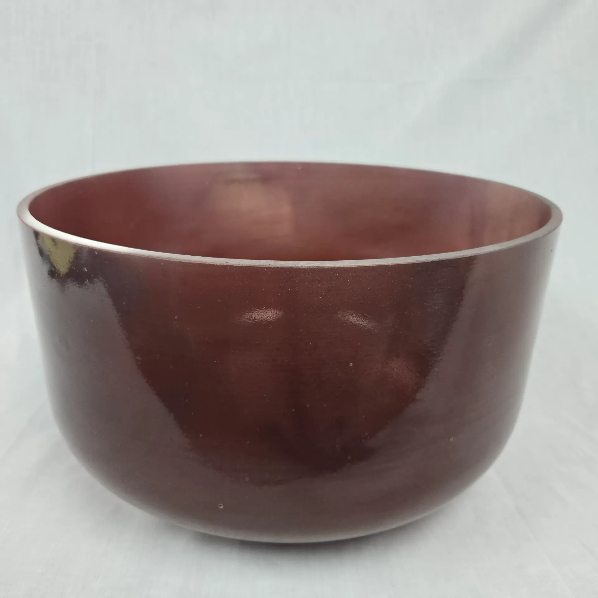 [#5016] 14" Purpurite Infused Quartz Crystal Singing Bowl | 3G#+47 | 213 Hz