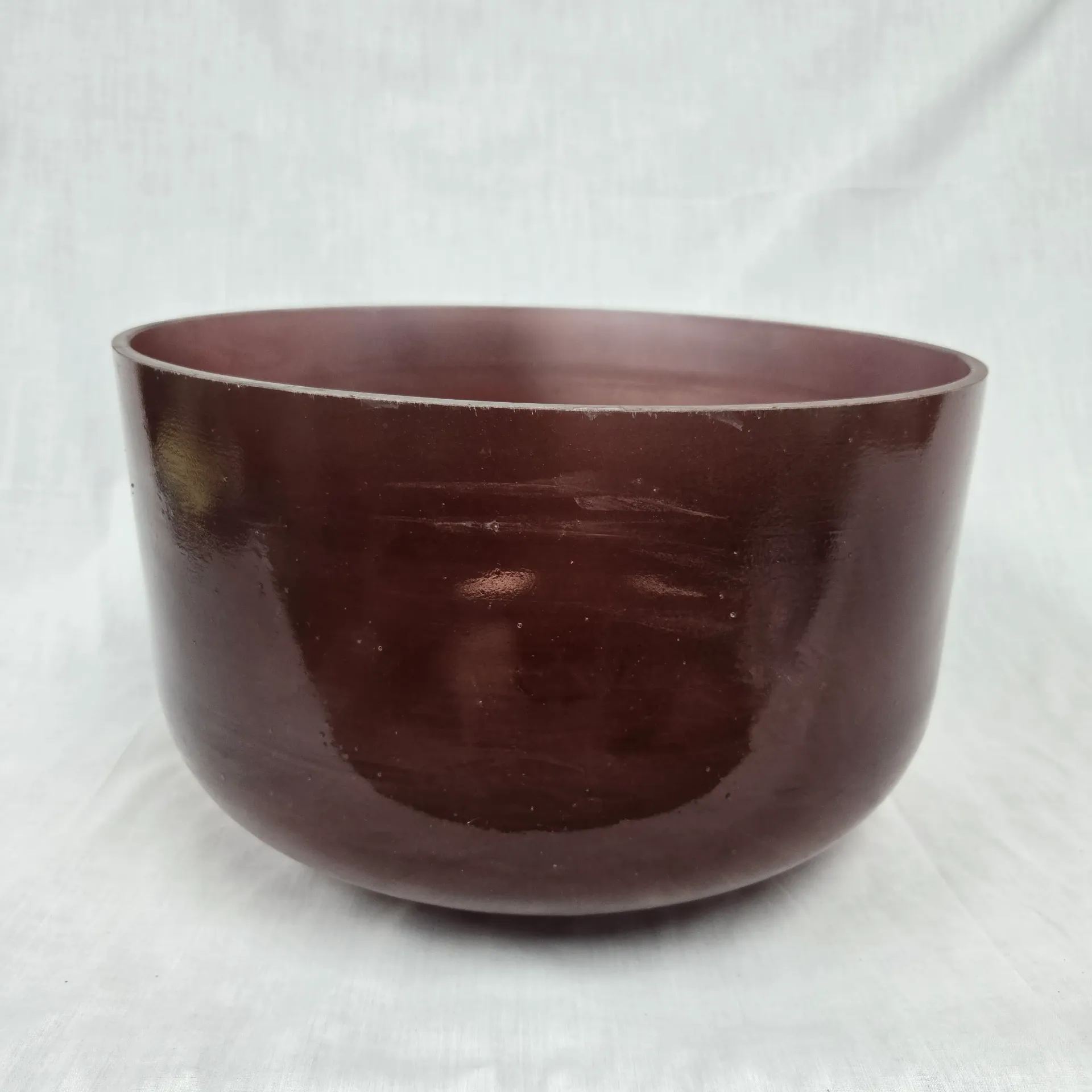 [#5017] 14" Purpurite Infused Quartz Crystal Singing Bowl | 3G#-23 | 205 Hz