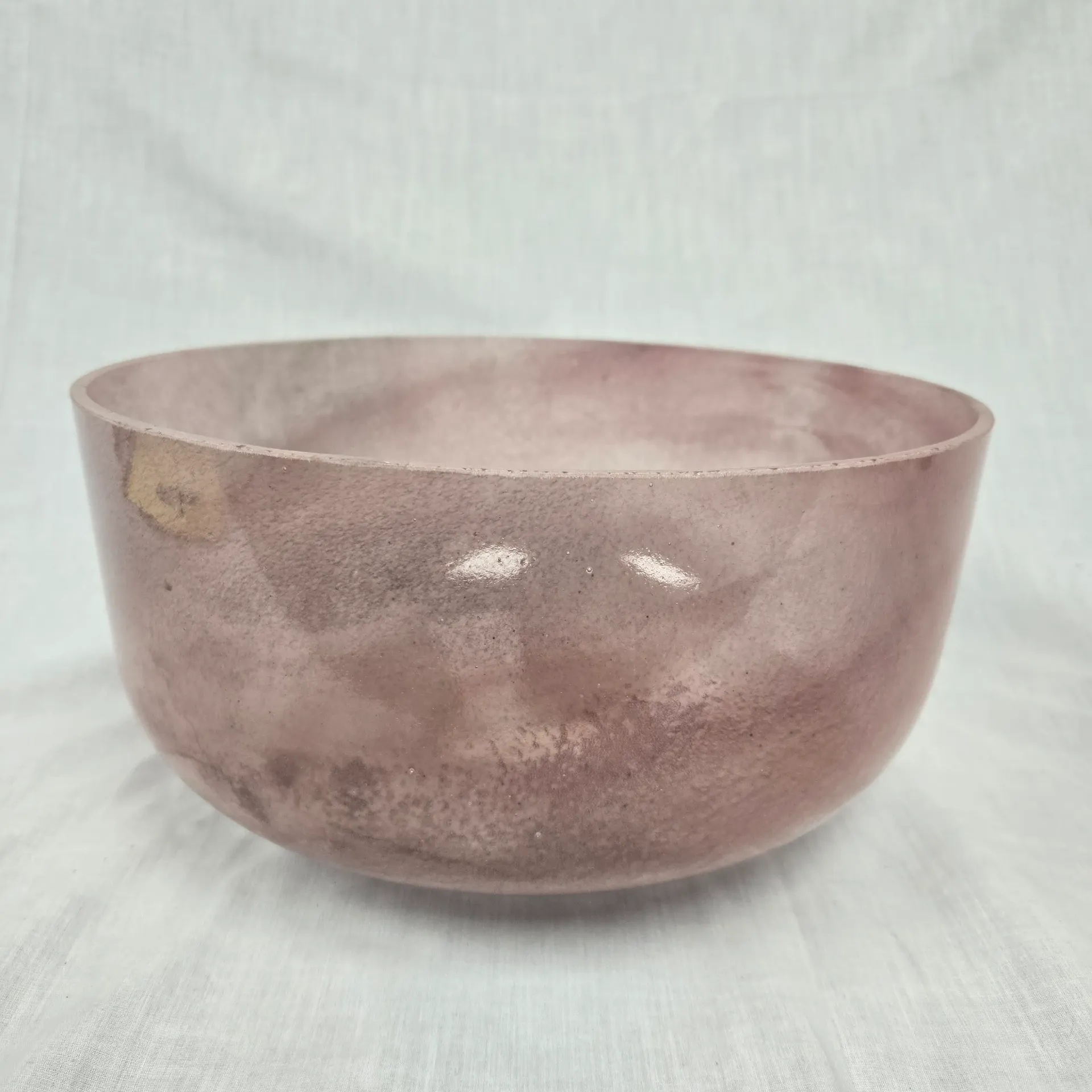 [5020] [#5020] 12" Halite Infused Quartz Crystal Singing Bowl | 3A#-20 | 230 Hz