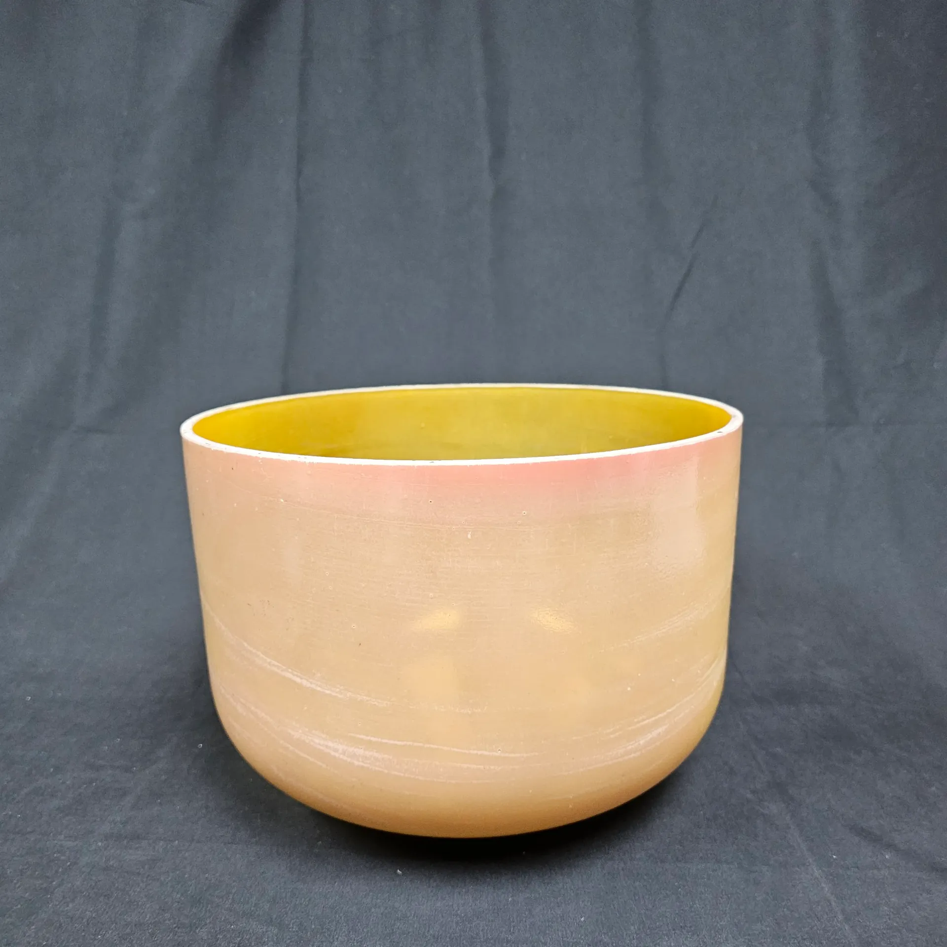 [5031] [#5031] 12" Citrine Infused Quartz Crystal Singing Bowl | 3A-47 | 214 Hz