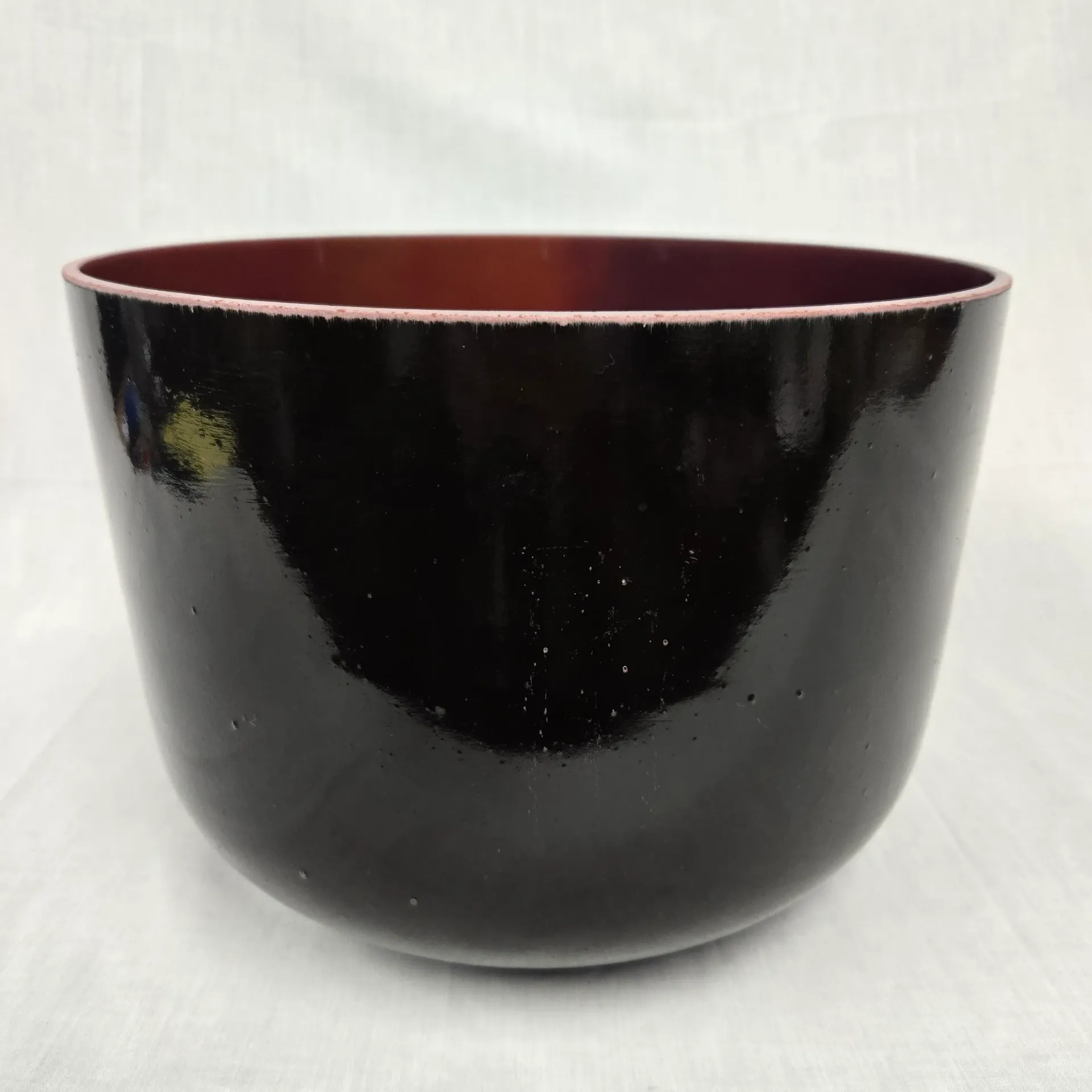 [#5044] 12" Cherry & Acai Infused Quartz Crystal Singing Bowl | 3F#+4 | 185 Hz