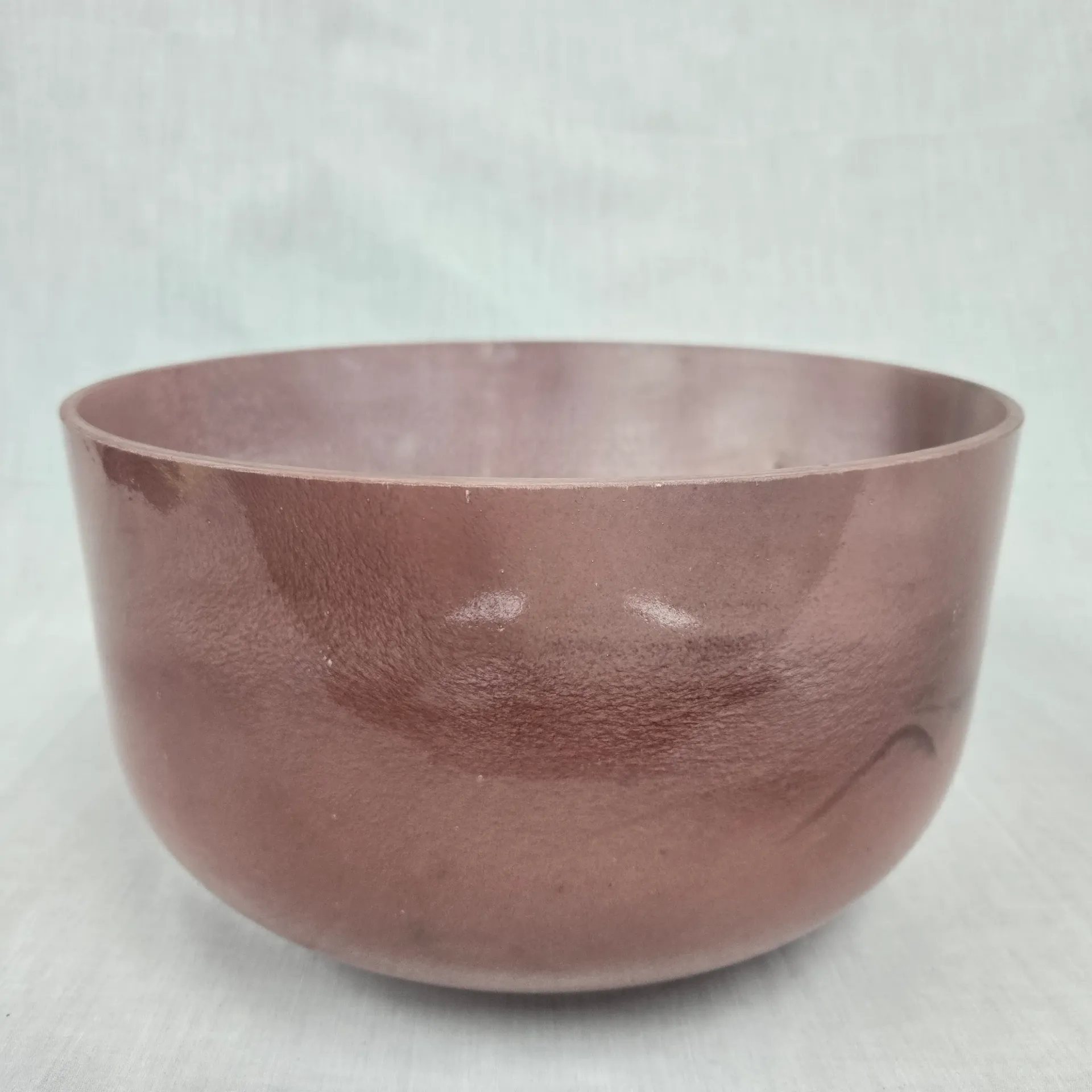 [5050] [#5050] 12" Halite Infused Quartz Crystal Singing Bowl | 3A#-19 | 231 Hz