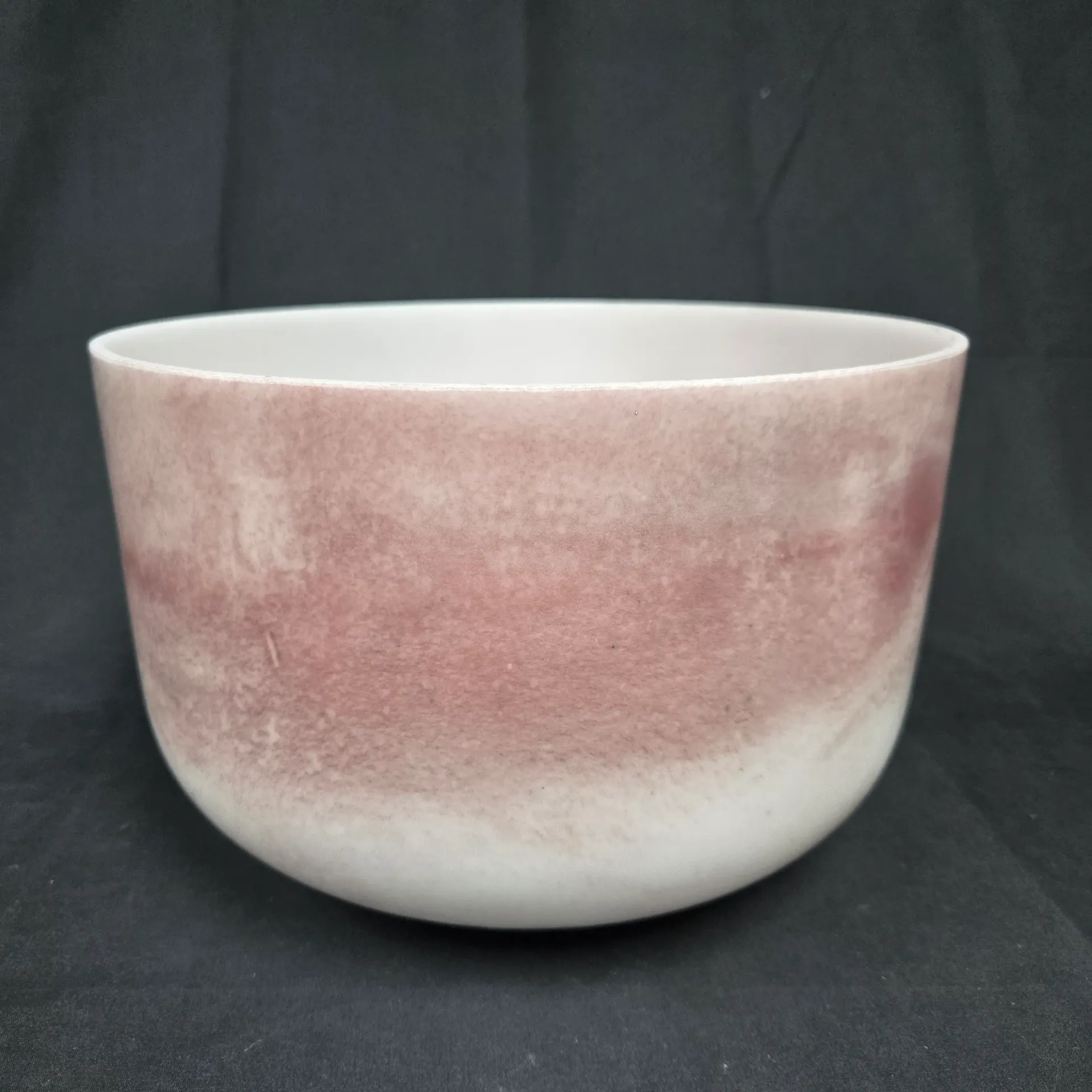 [5072] [#5072] 12" Magenta Sapphire Infused Quartz Crystal Singing Bowl | 3F#+24 | 187 Hz