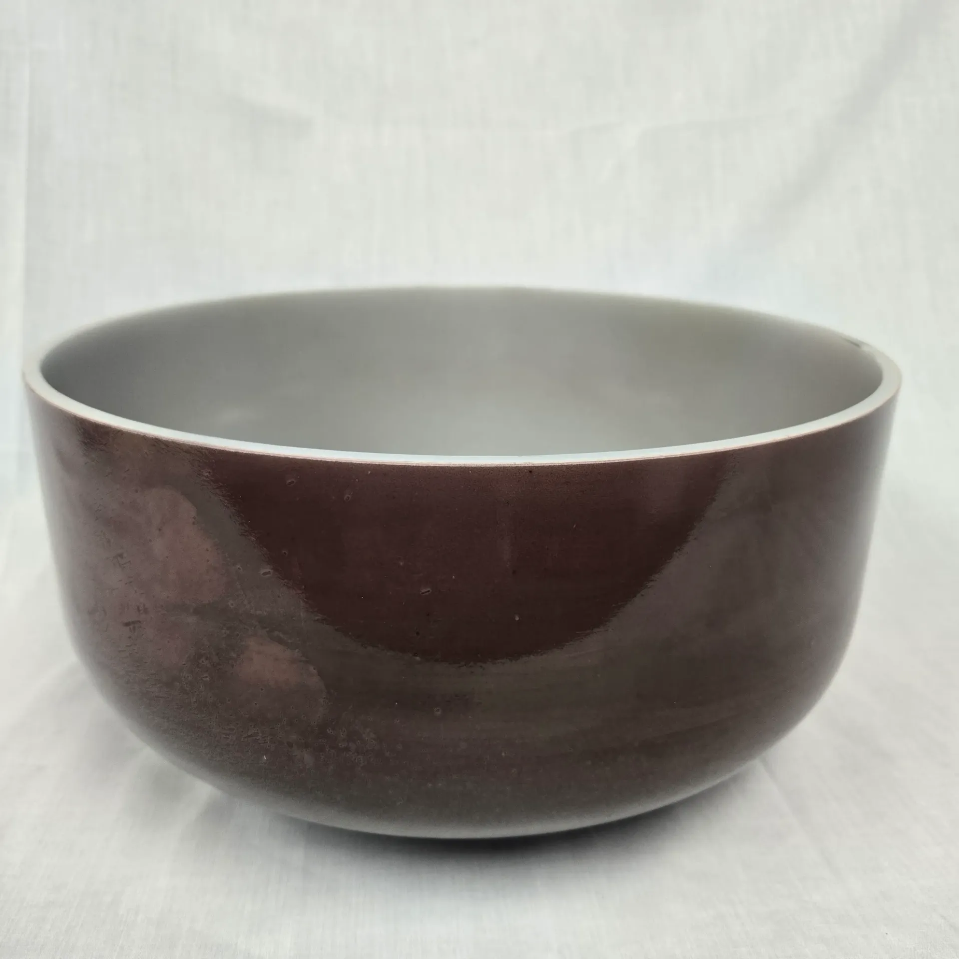 [5167] [#5167] 14" Cacao Infused Quartz Crystal Singing Bowl | 3A#+3 | 233 Hz