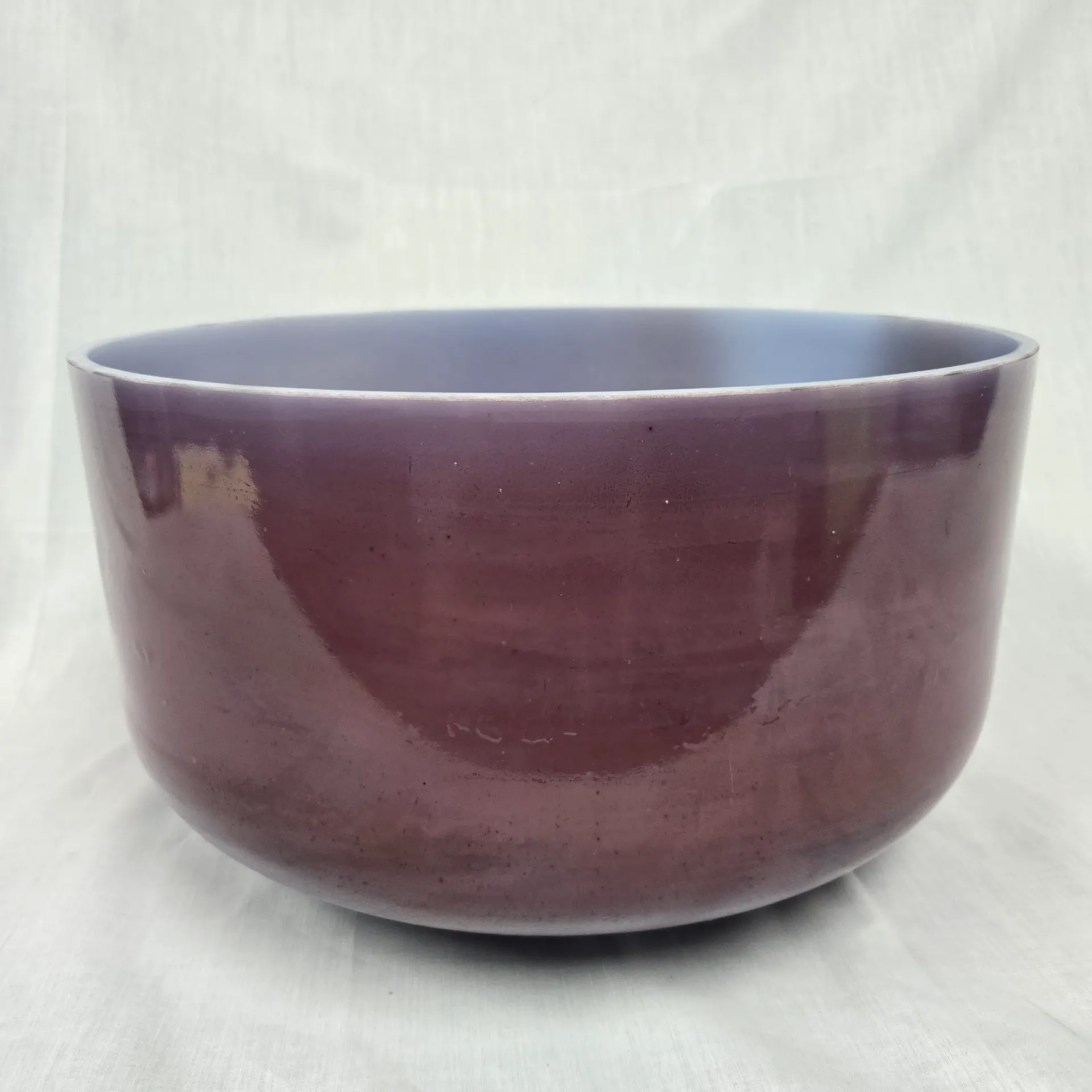 [#5169] 14" Malaya Purple Garnet Infused Quartz Crystal Singing Bowl | 3A+32 | 224 Hz