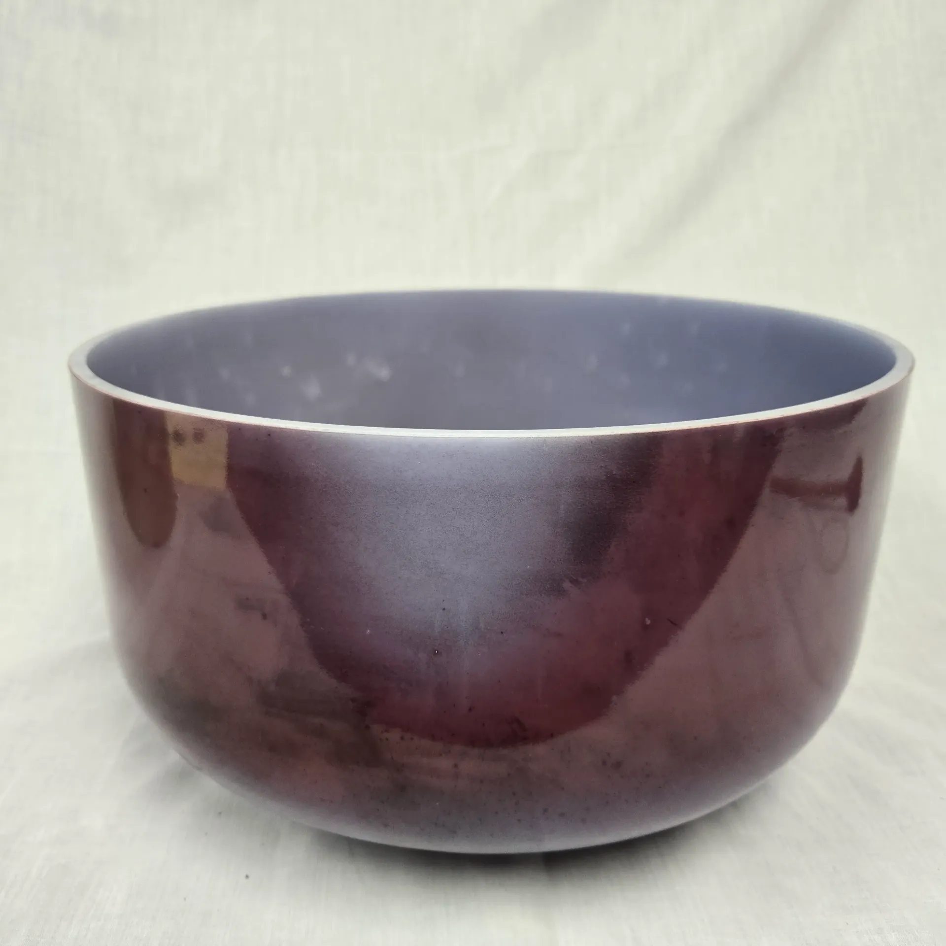 [5170] [#5170] 14" Malaya Purple Garnet Infused Quartz Crystal Singing Bowl | 3A-40 | 214 Hz