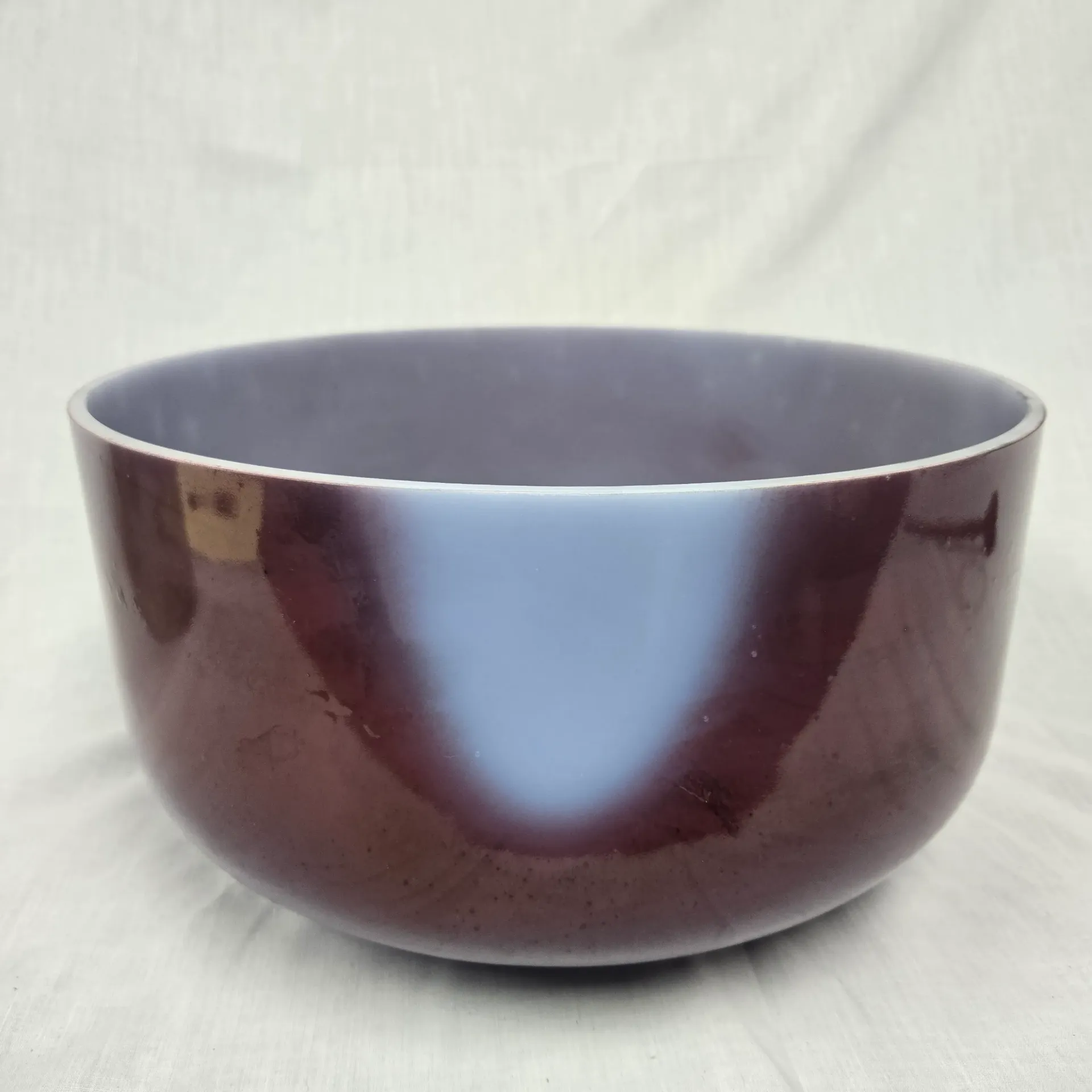 [#5172] 14" Malaya Purple Garnet Infused Quartz Crystal Singing Bowl | 3G+8 | 196 Hz